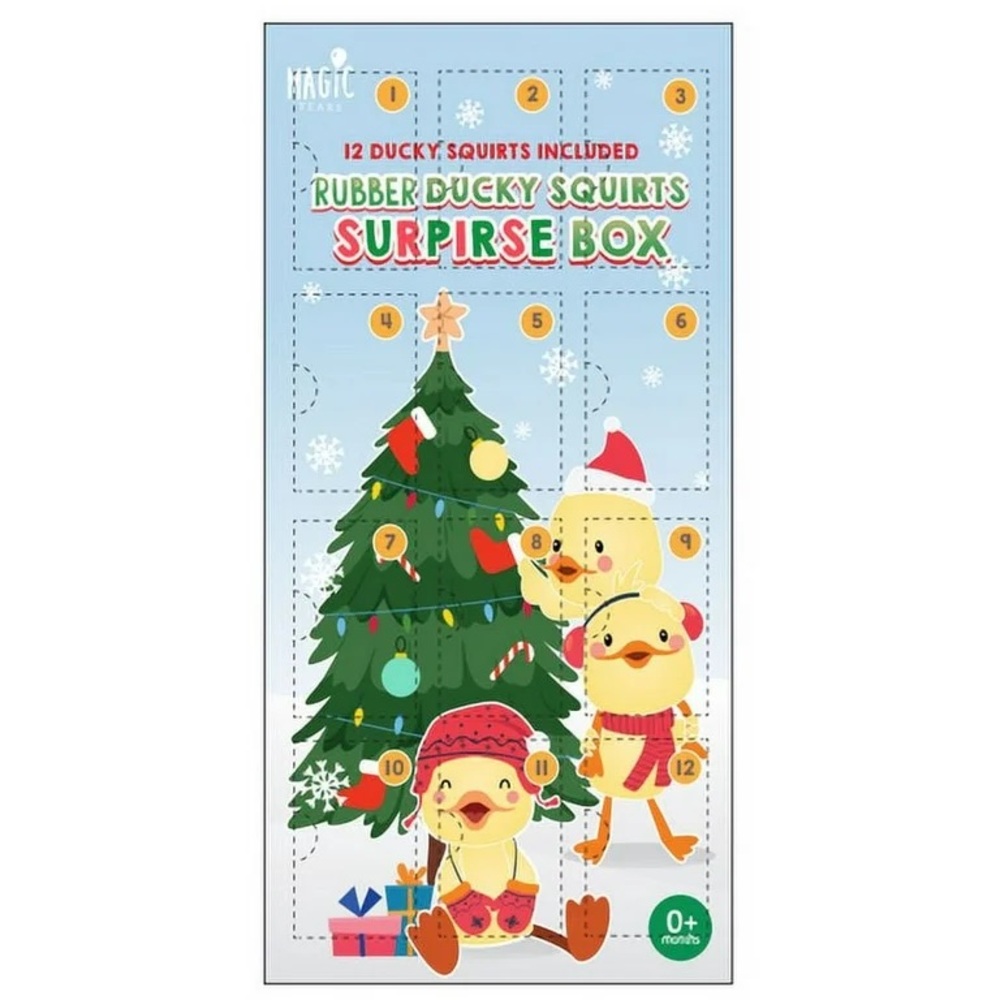 🌸 New Magic Rubber Ducky Squirts Surprise Box!! Babies Christmas Advent Calendar